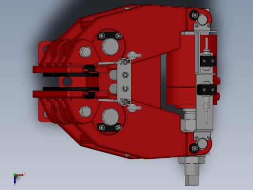 SBD-A安全制动器_SBD125-A-1000×30ⅠRL.WL.CL俯视缩略图