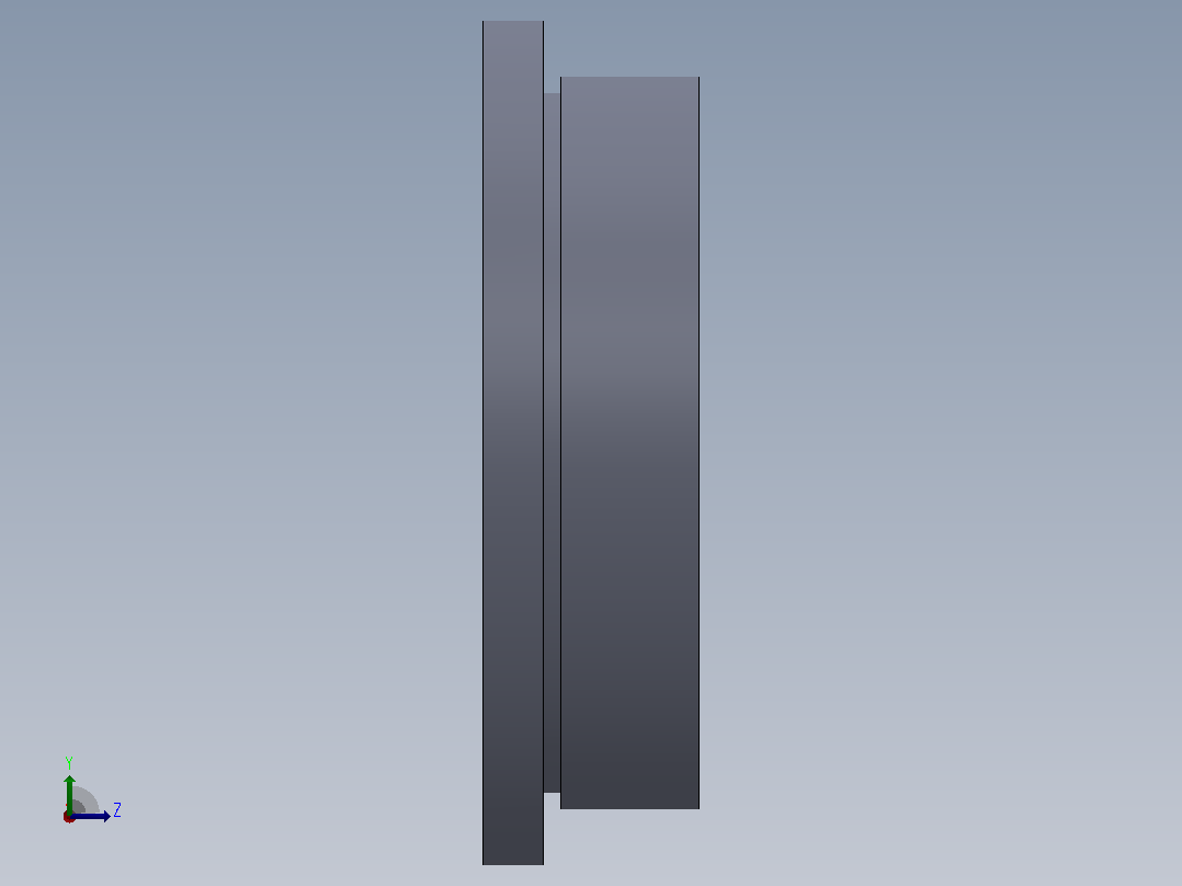 多套螺钉固定式轴承盖和嵌入式轴承盖3D模型Solidworks设计左视图