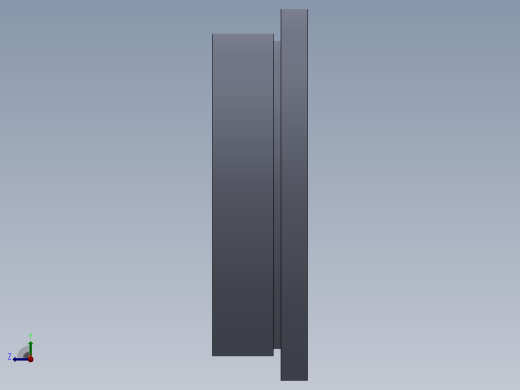 多套螺钉固定式轴承盖和嵌入式轴承盖3D模型Solidworks设计右视缩略图