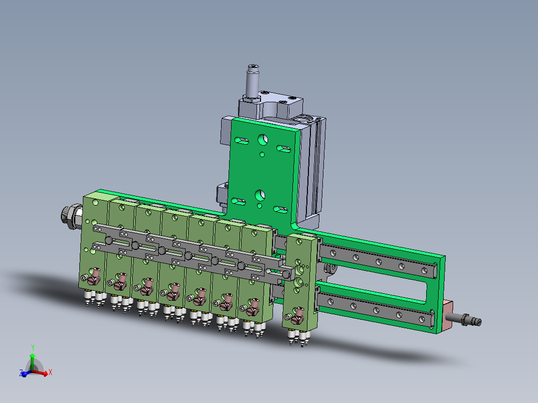 组合吸嘴组件 变距机构sw17可编辑