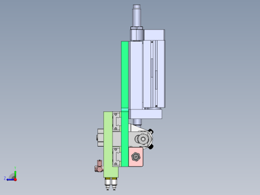 组合吸嘴组件 变距机构sw17可编辑右视缩略图