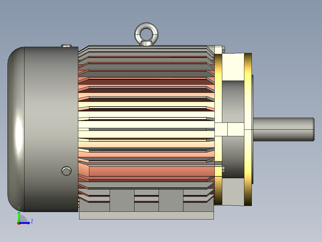 玉米脱粒机（cad+pro+说明书）左视图