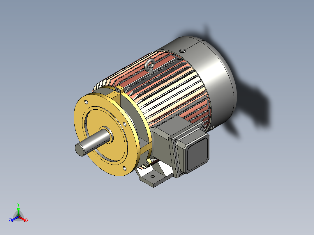 玉米脱粒机（cad+pro+说明书）正等轴测图