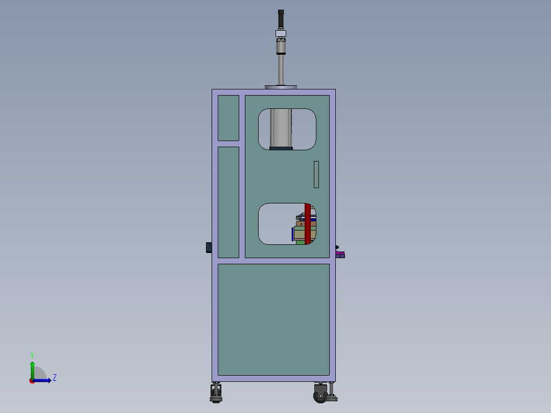 加热压螺丝机sw12可编辑左视图