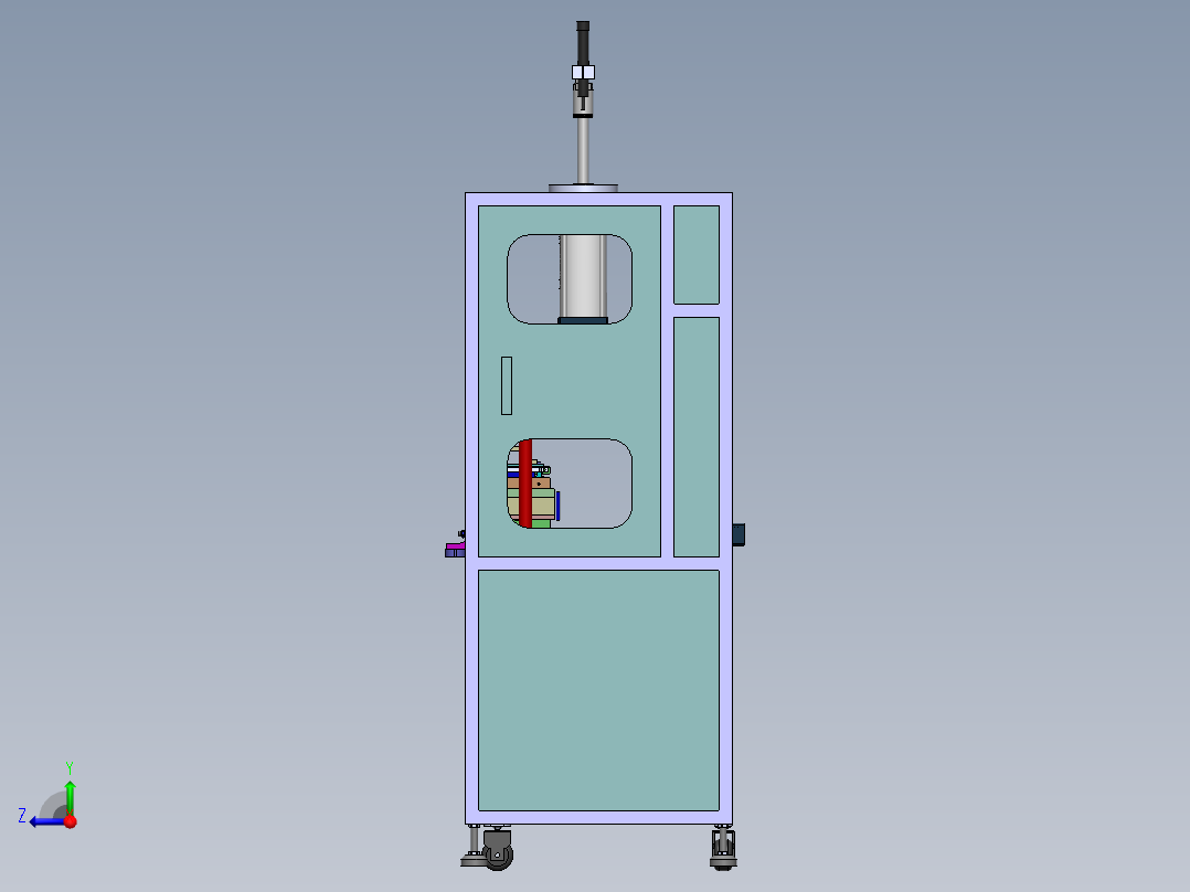 加热压螺丝机sw12可编辑右视图