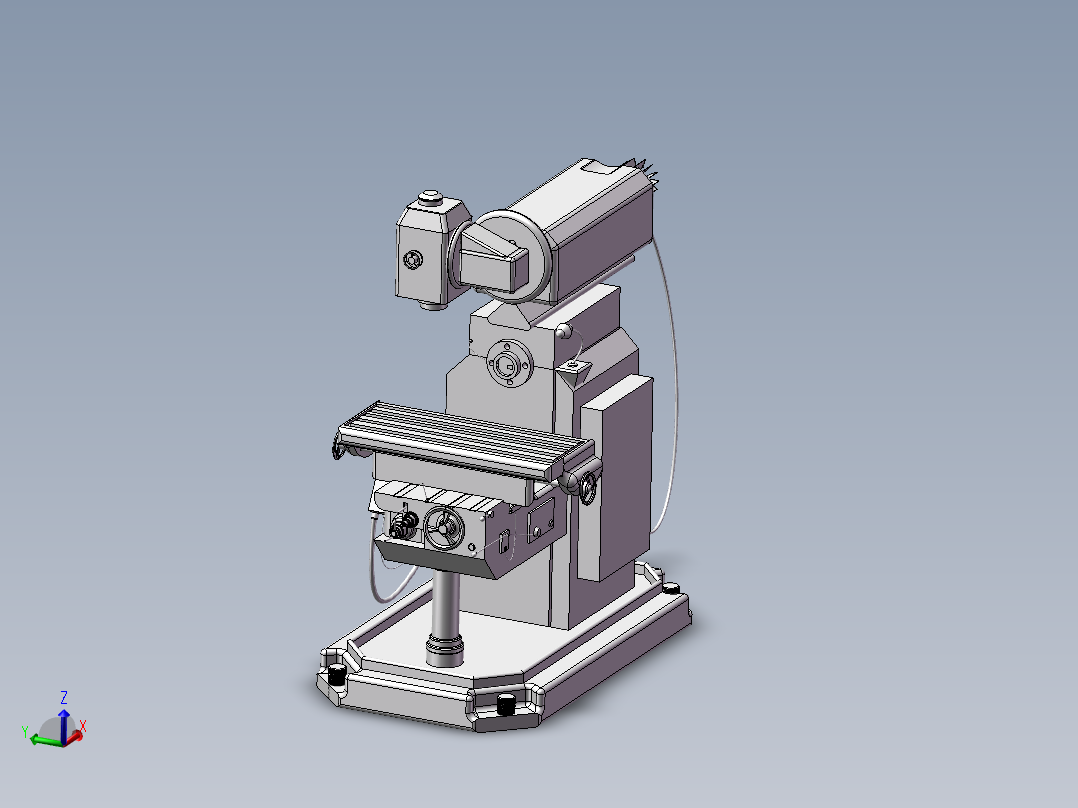 X62W万能铣床外形三维模型图stp通用格式机械自动化数模