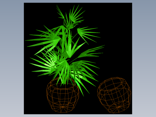 室内家具及植物三维模型四-HH010