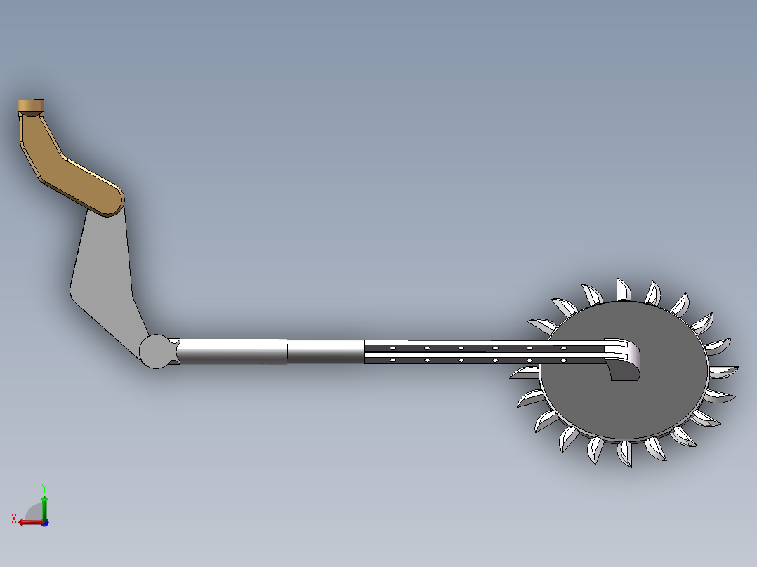 机械蝎子右臂3d模型后视图