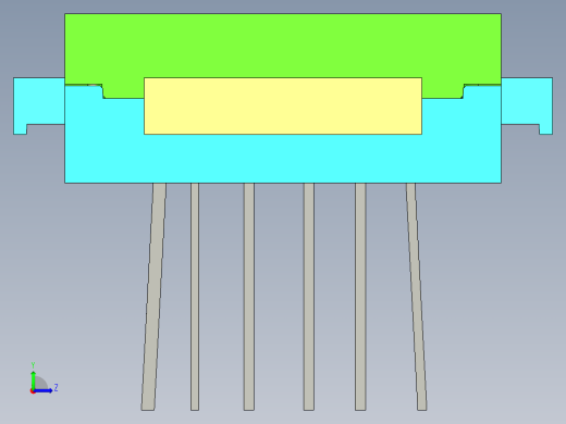 手机模具图（模具拆模结构图左视缩略图
