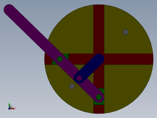 画椭圆机构，机械创新作业前视缩略图