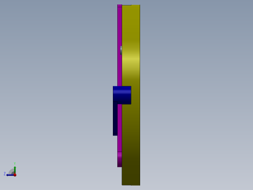 画椭圆机构，机械创新作业右视缩略图