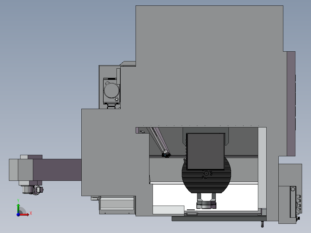 54_哈斯750C 5轴机床前视图