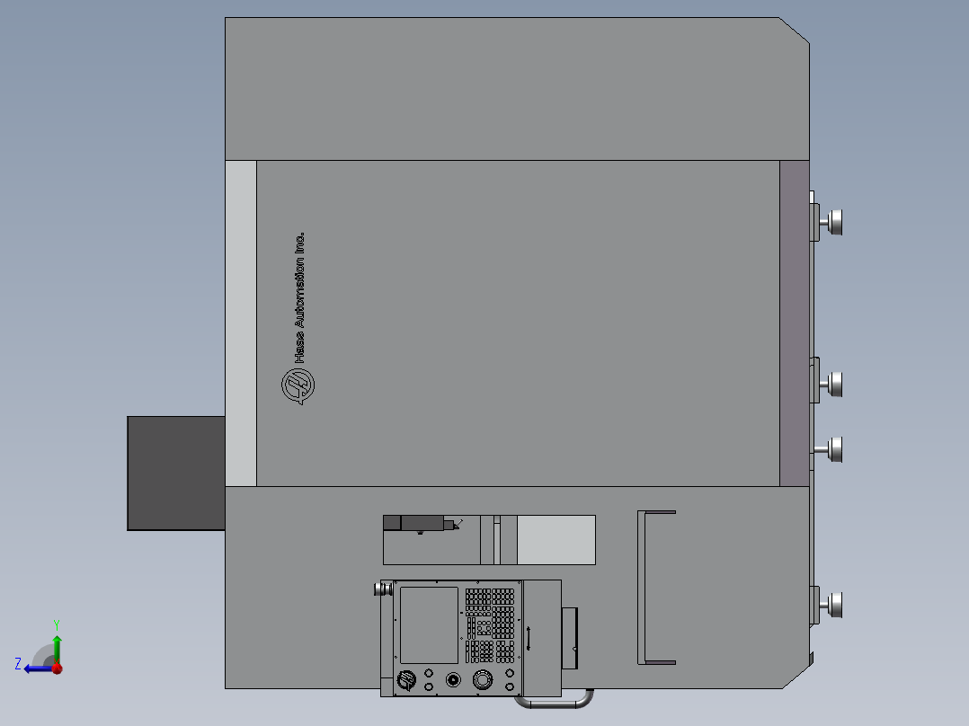 54_哈斯750C 5轴机床右视图