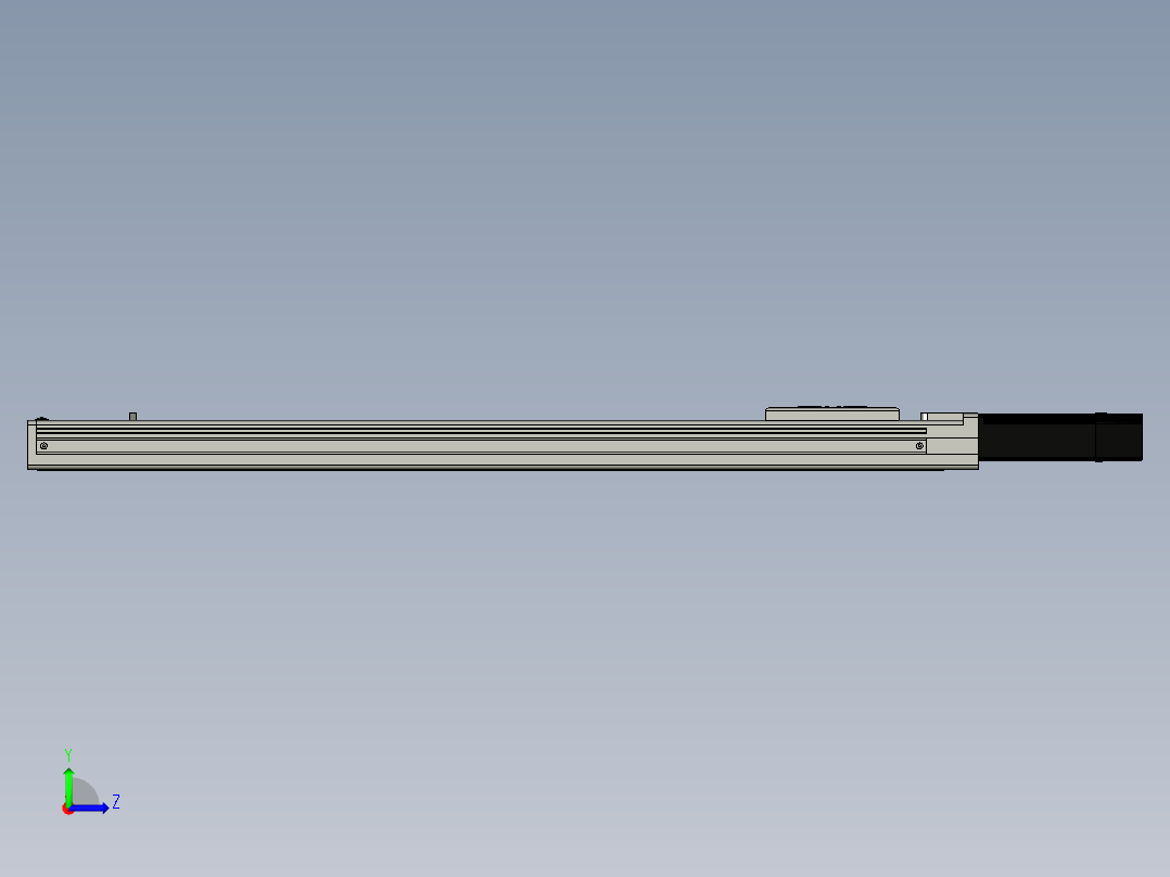 Toyo东佑达直线模组-ECH6-600-BC+煞車-M5左视图