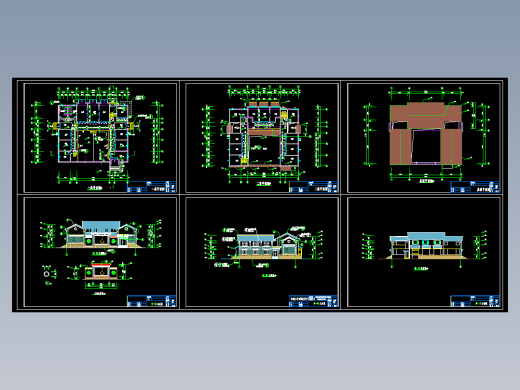 L510云南大理白族民居CAD图纸云南一颗印三坊一照壁建筑CAD建筑图
