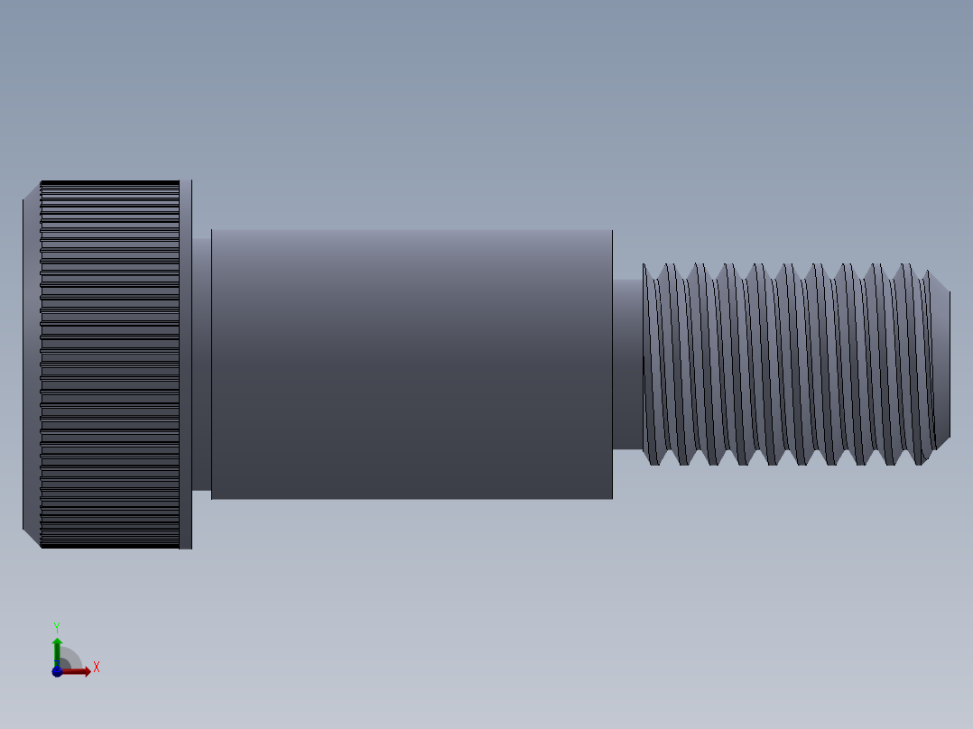公制SH螺栓选择（DME）-SB DME PM12 x25.SLDPRT前视图