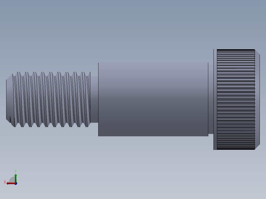 公制SH螺栓选择（DME）-SB DME PM12 x25.SLDPRT后视图
