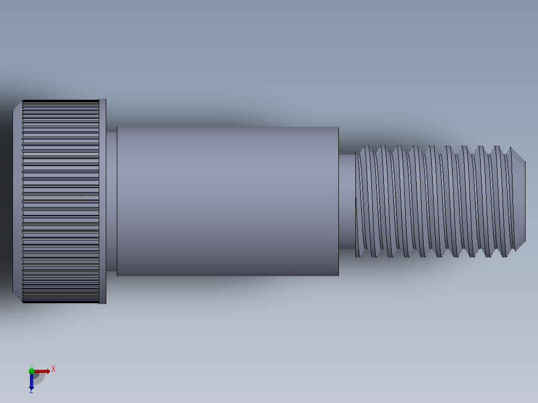 公制SH螺栓选择（DME）-SB DME PM12 x25.SLDPRT俯视图