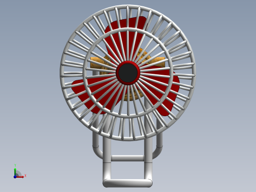 小风扇模型图前视缩略图