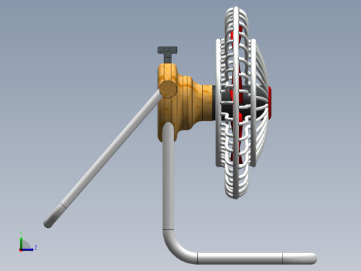 小风扇模型图左视缩略图