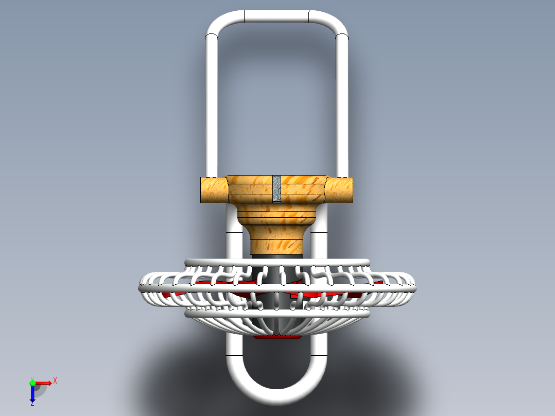 小风扇模型图俯视图
