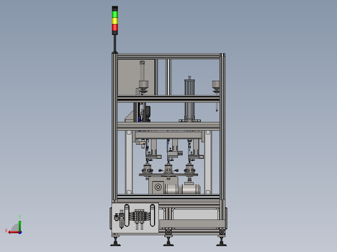 油泵分配器装配机（压装机）后视图