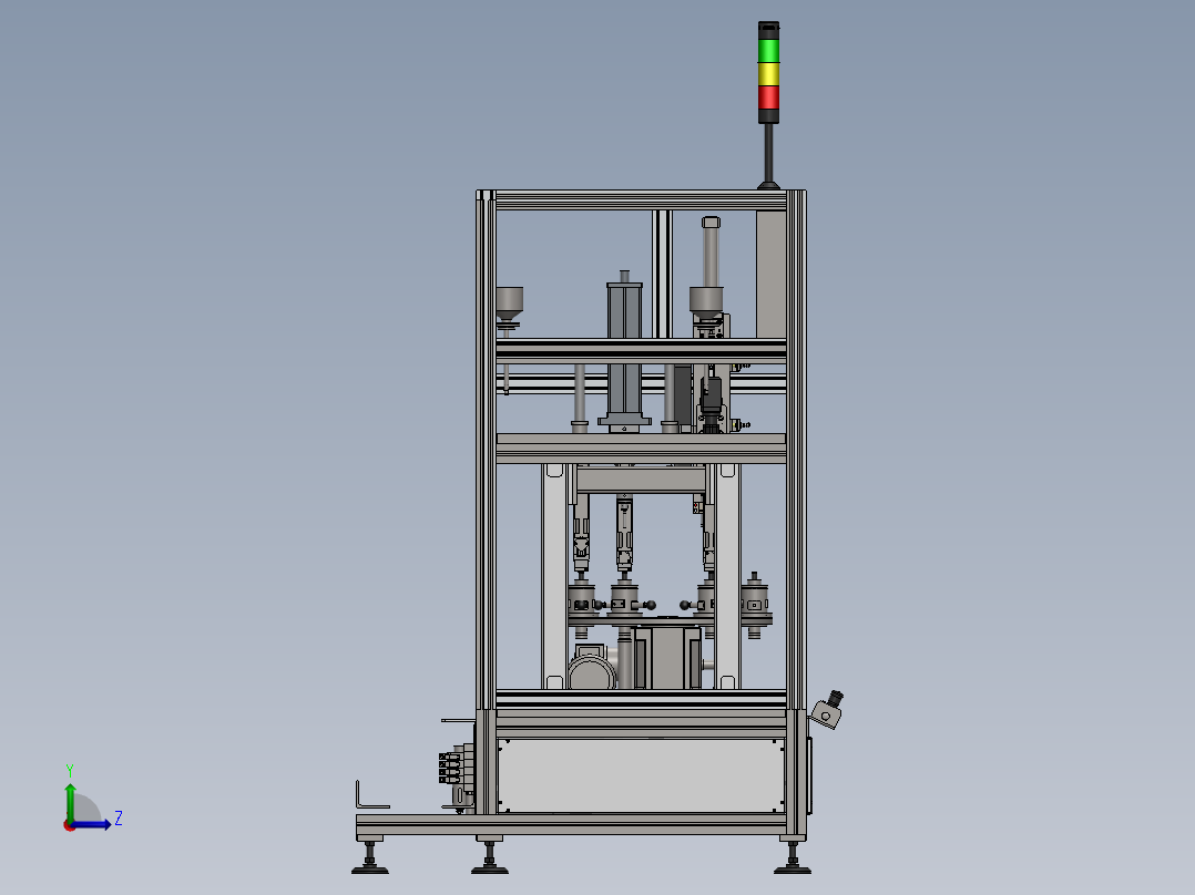 油泵分配器装配机（压装机）左视图