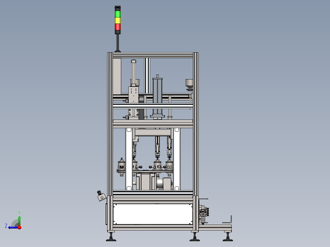 油泵分配器装配机（压装机）右视图