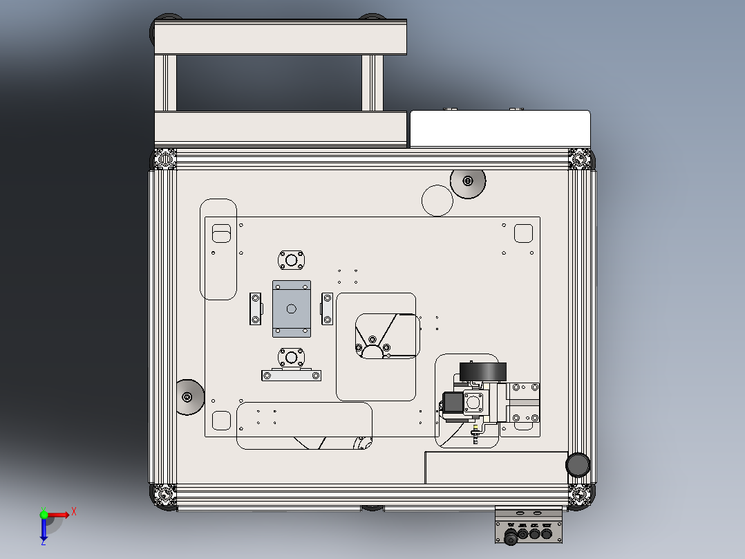 油泵分配器装配机（压装机）俯视图