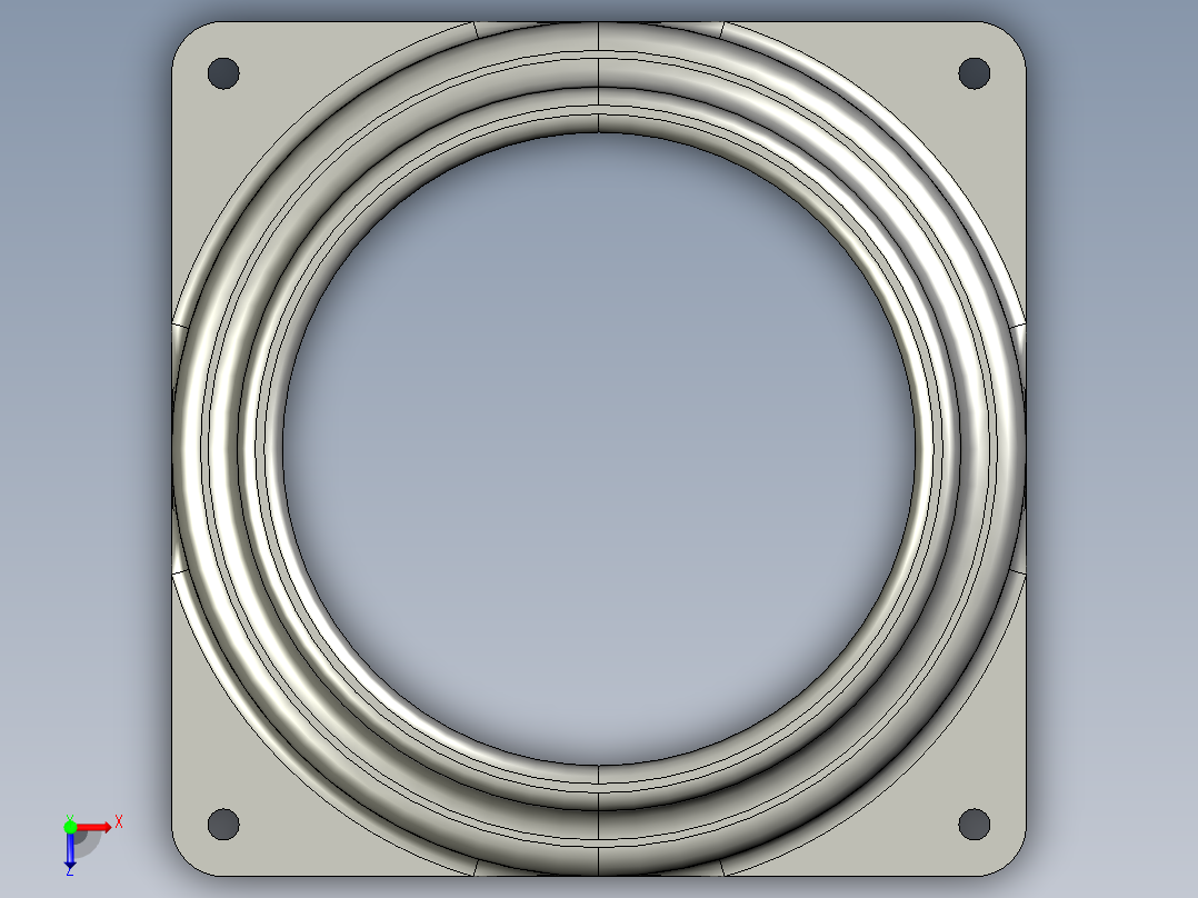 GueriTech Antminer s19 pro 风扇管道通风罩 4 英寸俯视图