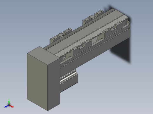 直线模组LHA6-S100-D-100W(16丝杆)设计图纸正等轴测缩略图