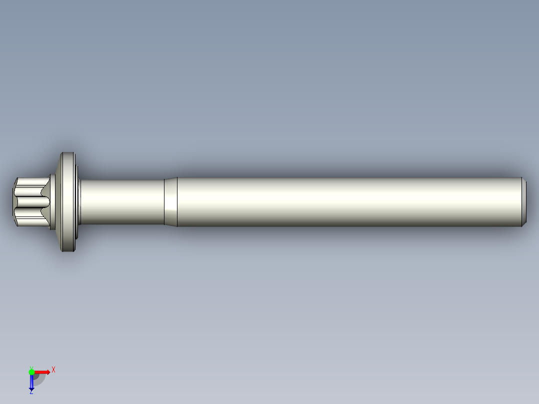 六角螺钉-Hexalobular_screw-M10-90-70-13-20-11.stp俯视图