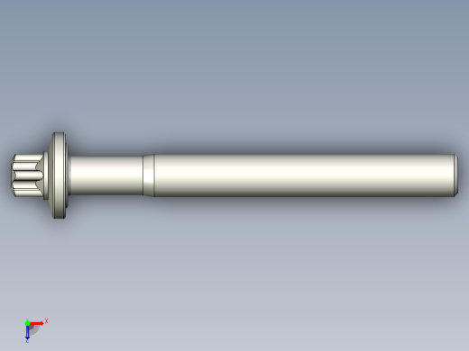 六角螺钉-Hexalobular_screw-M10-90-70-13-20-11.stp俯视缩略图
