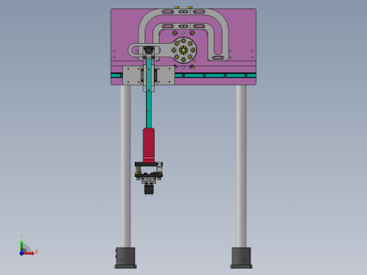 N型机械爪3D数模图纸 Solidworks设计 附STP IGS前视缩略图