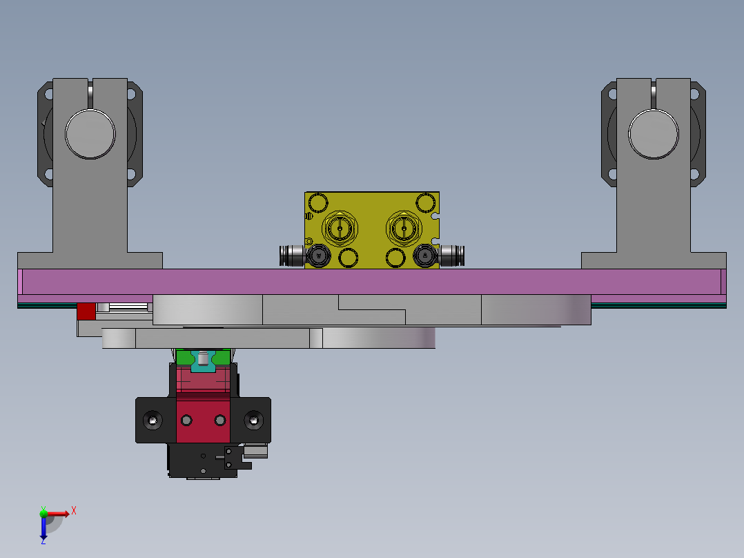 N型机械爪3D数模图纸 Solidworks设计 附STP IGS俯视图