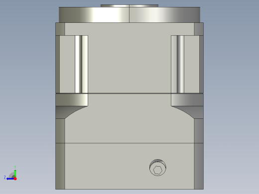 斜齿孔PGH115-L1 19-70-90-M5.STEP右视缩略图