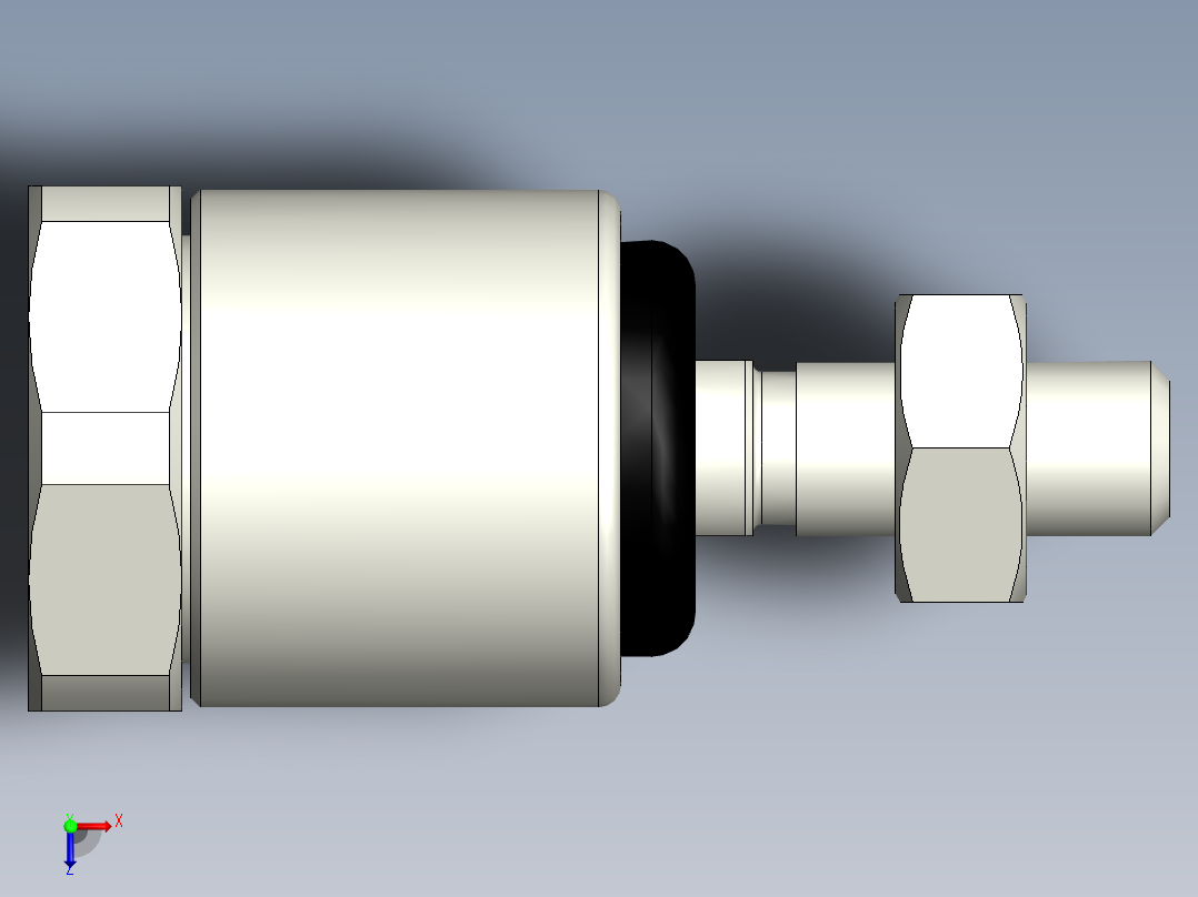 4.气缸附件，浮动接头俯视图