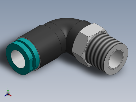 气管弯头快接头