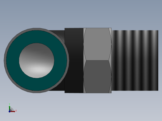 气管弯头快接头前视缩略图