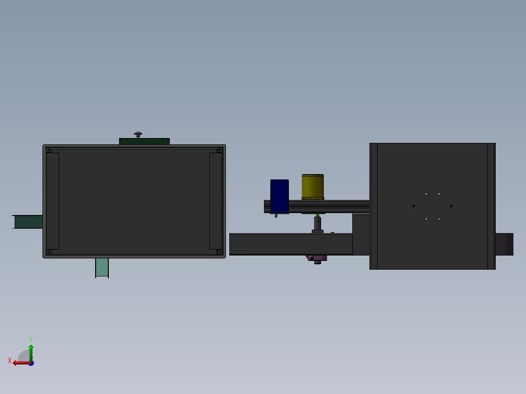 连接器铁壳捺印裁切机后视图