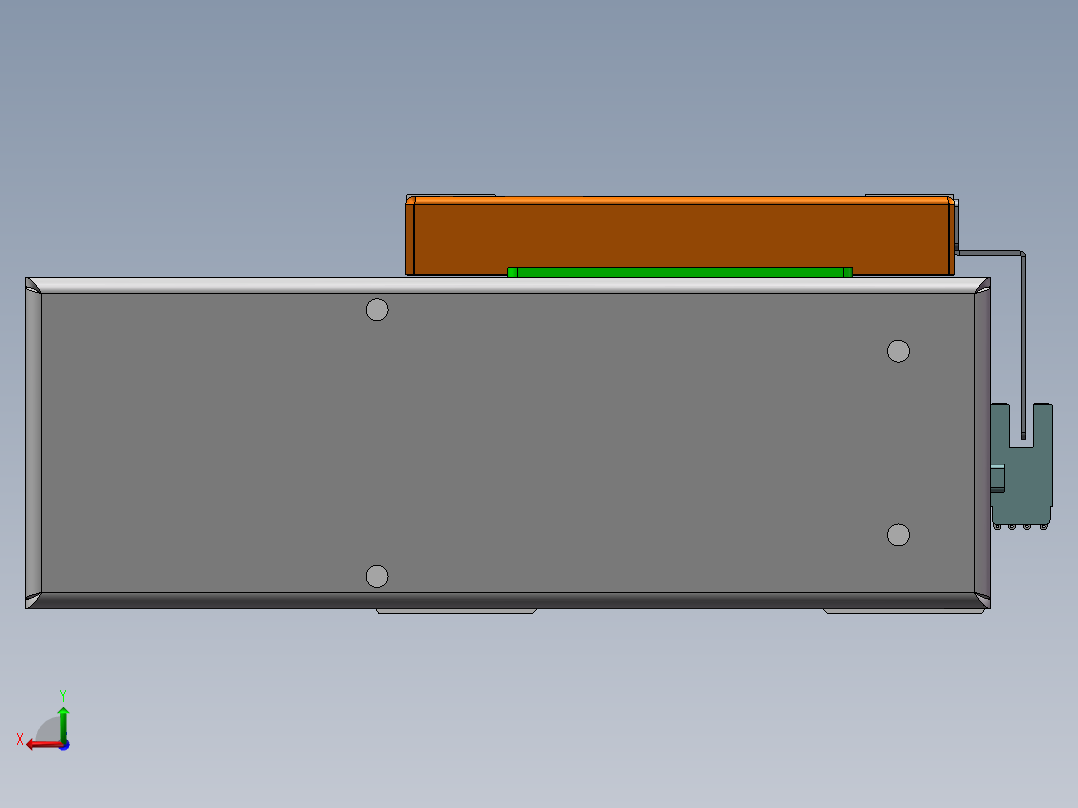 MCH丝杆全封闭MCH14-BR-400W后视图