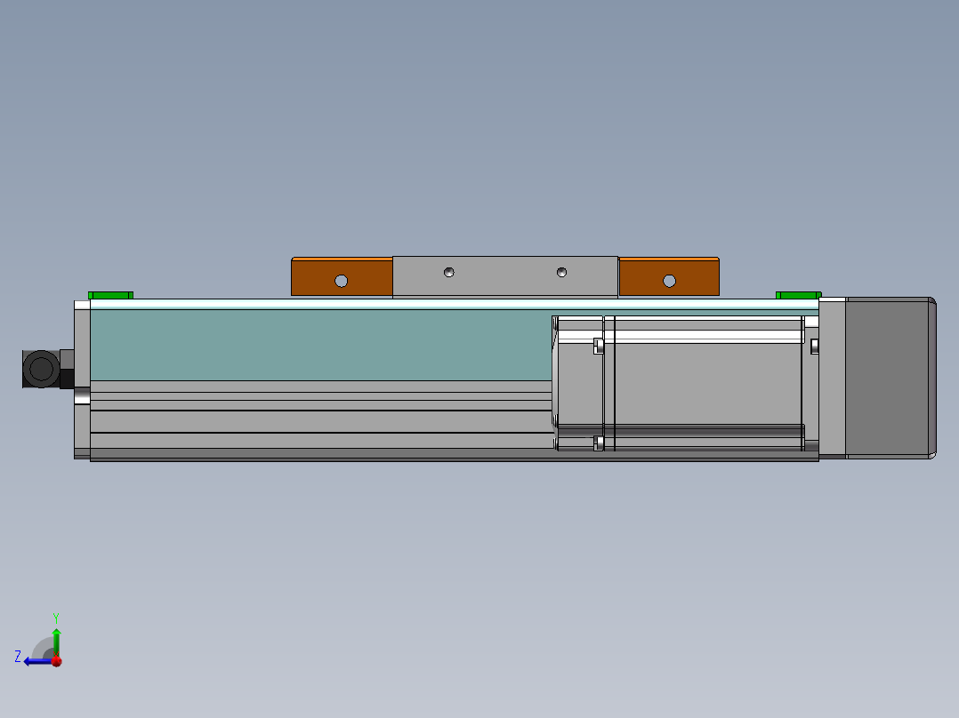 MCH丝杆全封闭MCH14-BR-400W右视图