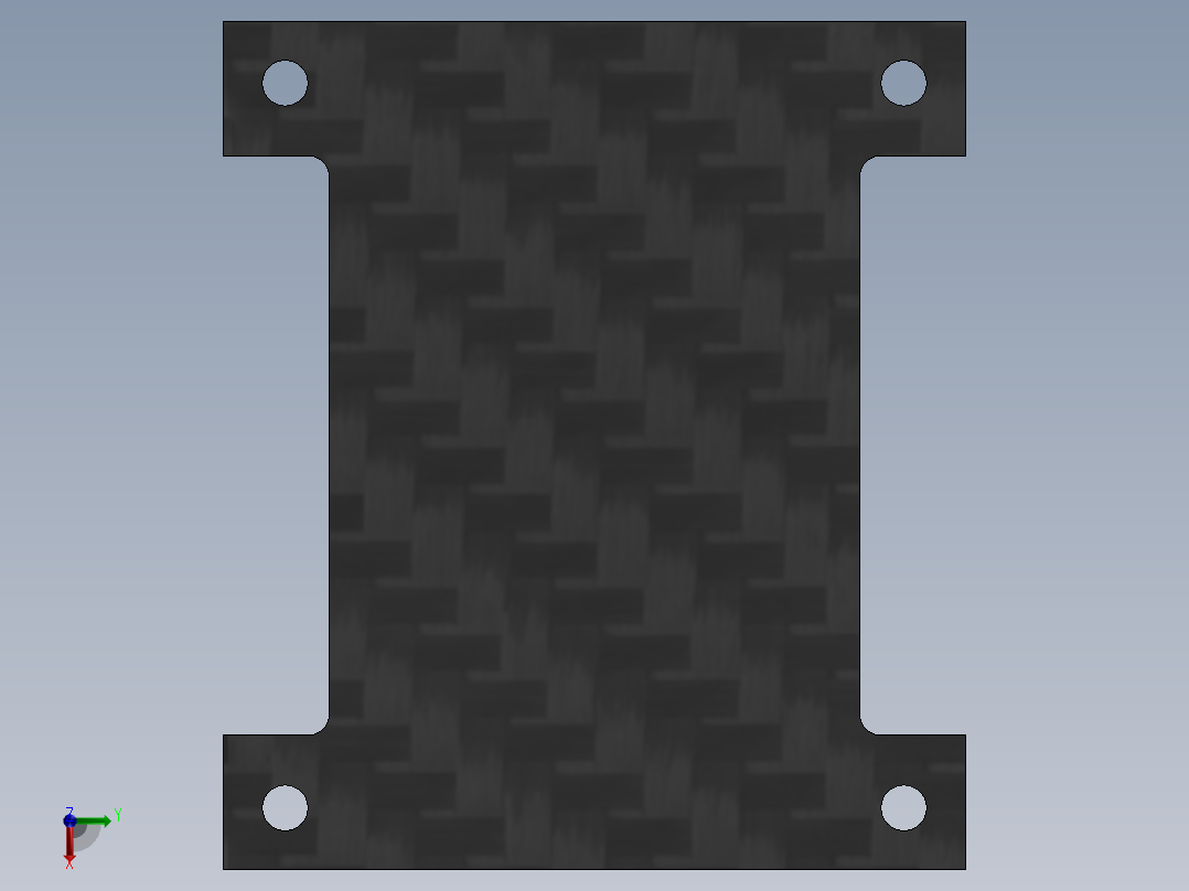 BLADE mCP-X遥控直升机模型结构3D图纸 Solidworks设计俯视图