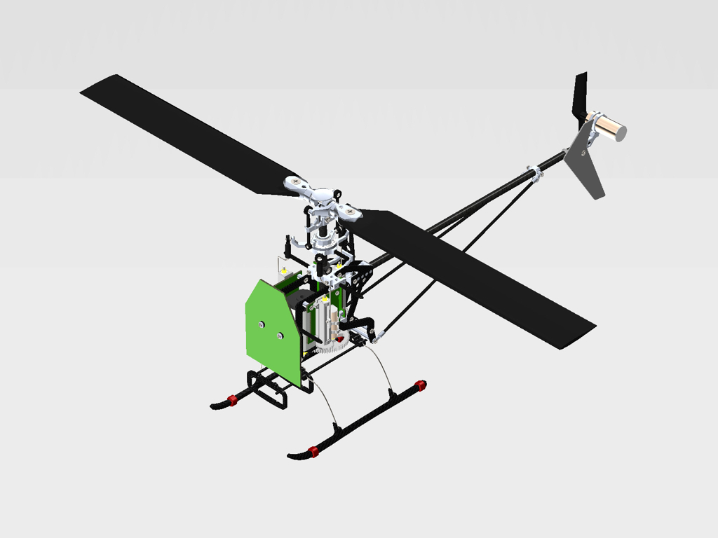 BLADE mCP-X遥控直升机模型结构3D图纸 Solidworks设计
