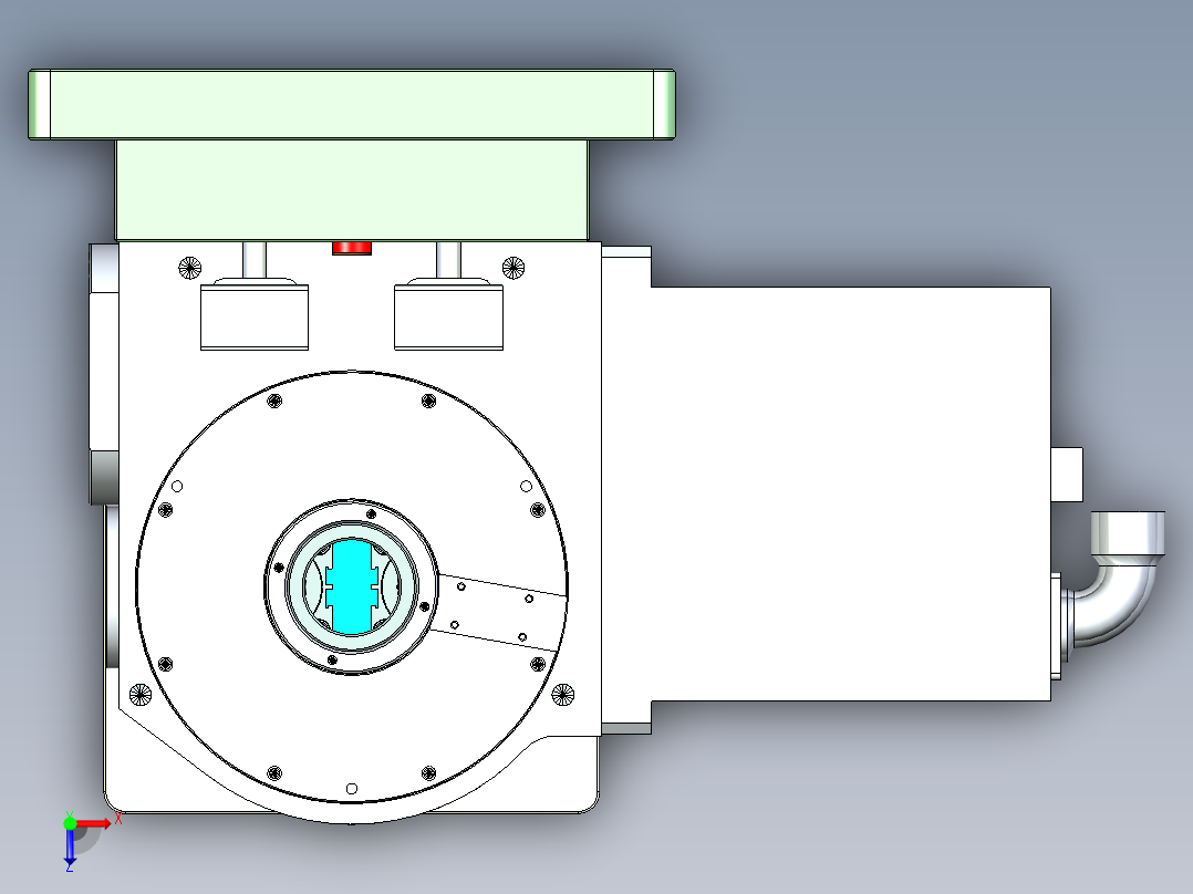 X1-笔记本CNC工装夹具三维模型CNC6-01-22俯视图