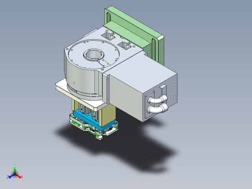 X1-笔记本CNC工装夹具三维模型CNC6-01-22正等轴测缩略图
