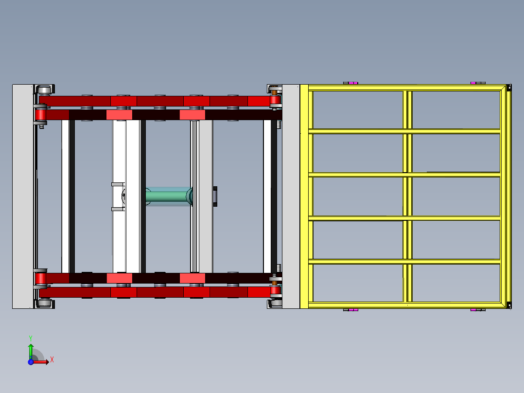 三叉固定机sw13可编辑前视图