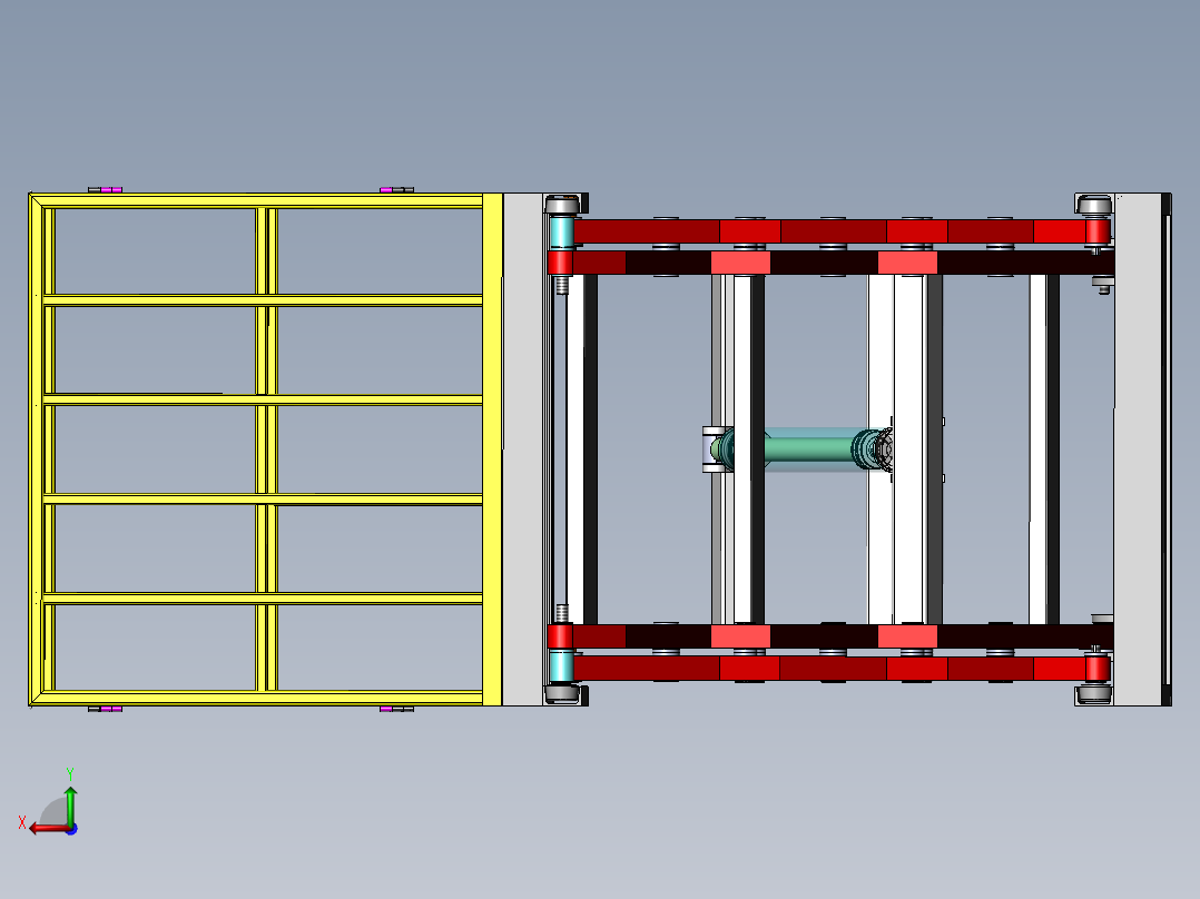 三叉固定机sw13可编辑后视图