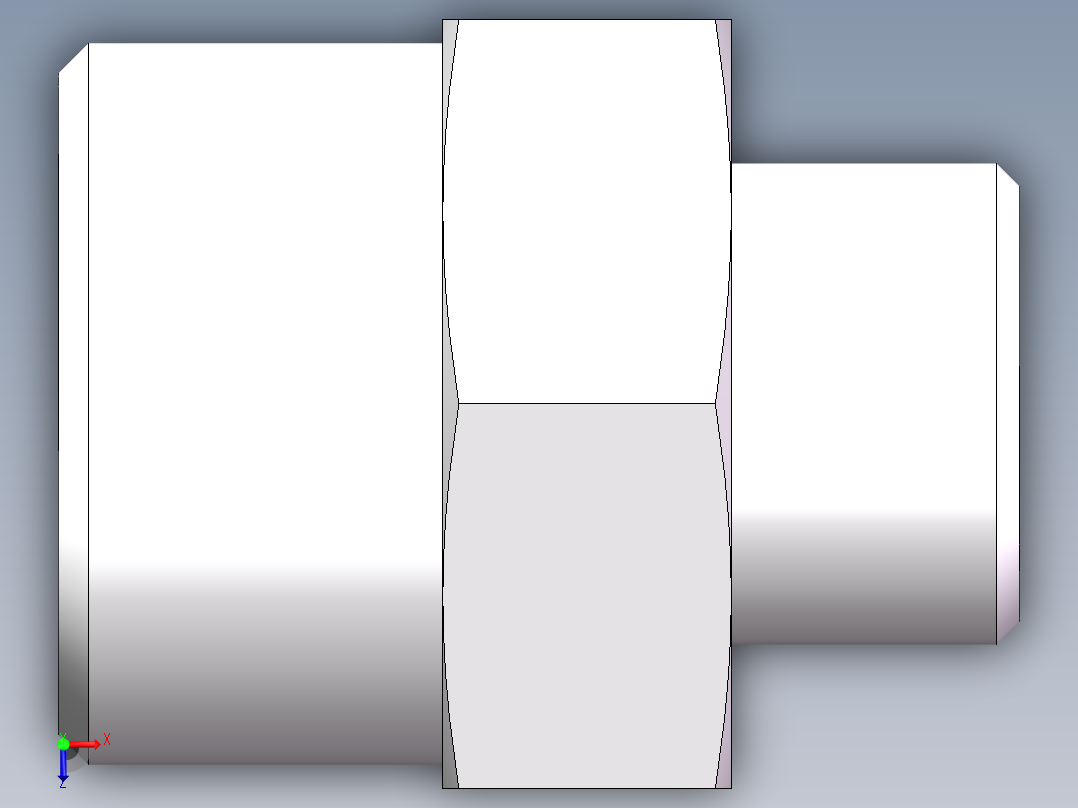 直通变径-GR、1D-20-30俯视图