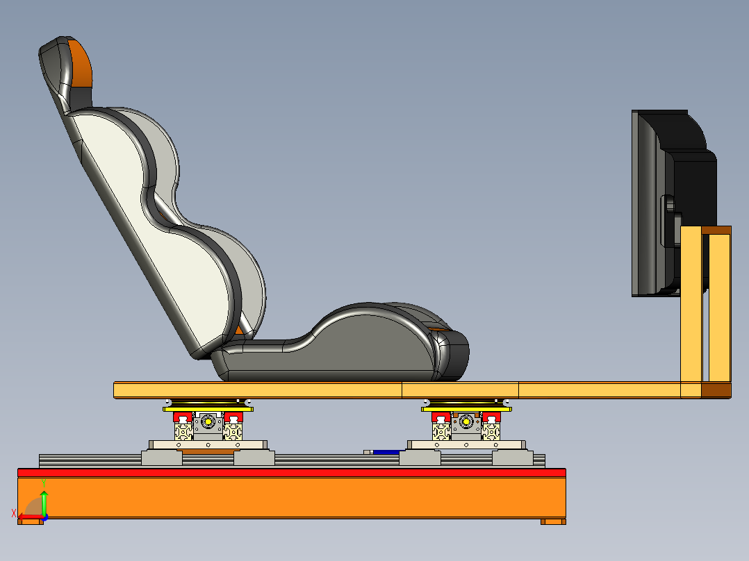 B2004105-3DOF赛车模拟器后视图